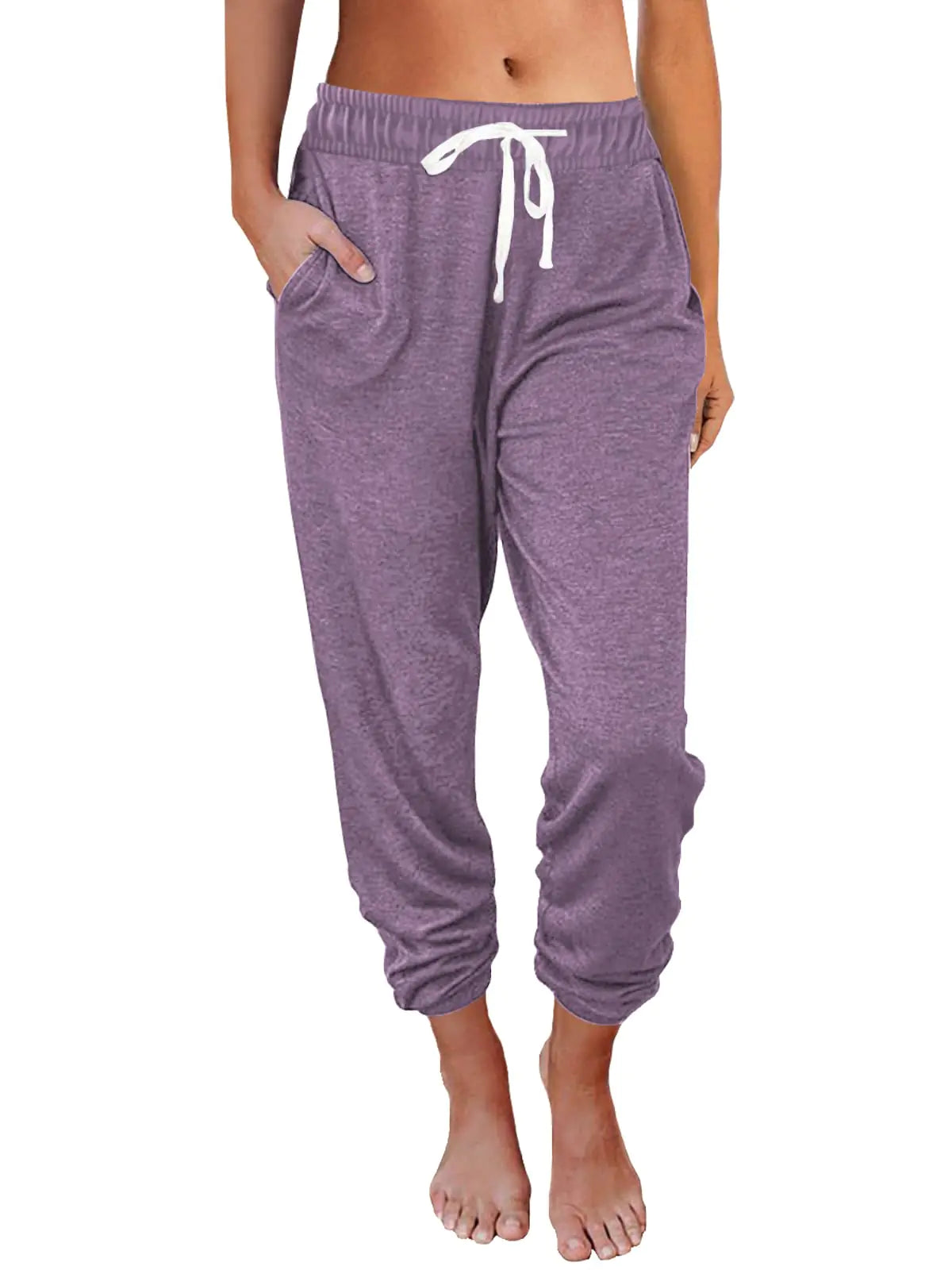 AUTOMET Baggy Sweatpants for Women with Pockets-Lounge Womens Pajams Pants-Womens Running Joggers Fall Clothes Outfits 2024 Lightpurple XX-Large