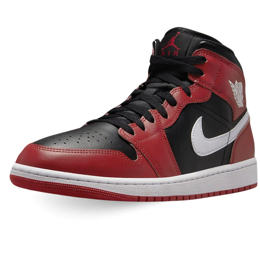 Jordan Mens 1 Mid Black/White-Gym Red (DQ8426 061) - 8.5