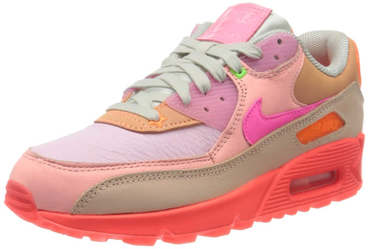 Nike Womens Air Max 90 Bright Crimson/Pure Platinum 12